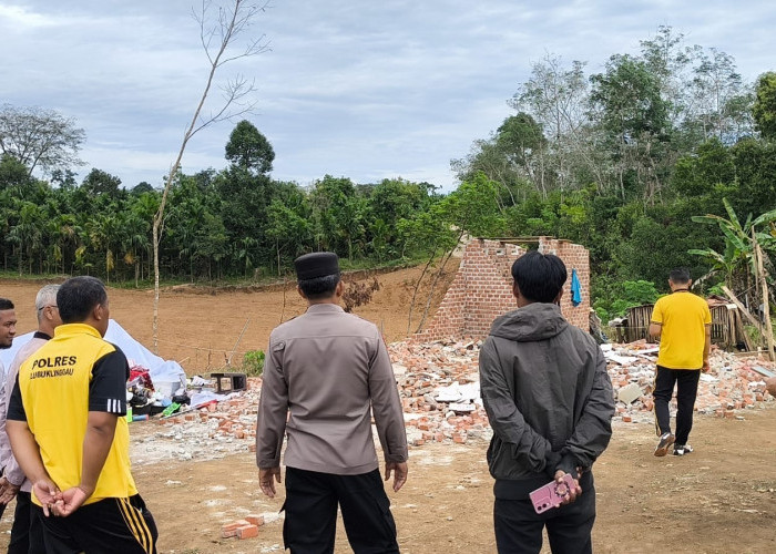 Angin Puting Beliung Terjang Rumah Warga, Polres Lubuklinggau Gerak Cepat Bantu Warga
