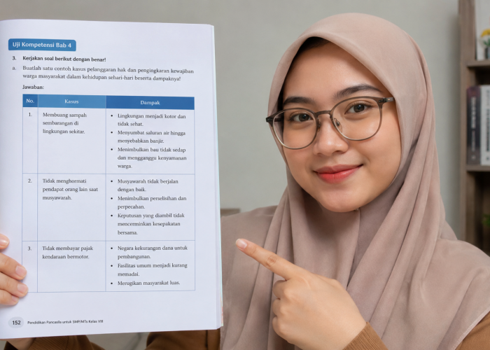 Kunci Jawaban Pendidikan Pancasila Kelas 8 SMP Halaman 152 Kurikulum Merdeka Revisi