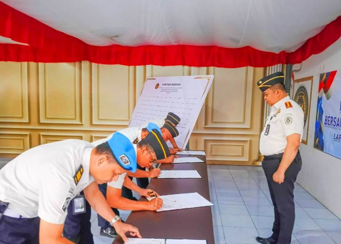 Menuju WBK/WBBM, Lapas Narkotika Kelas IIA Muara Beliti Teguhkan Komitmen Zona Integritas