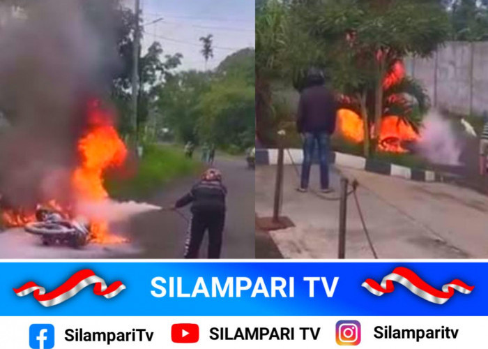 Usai Isi BBM, Motor di Lubuklinggau Mendadak Terbakar di Dekat SPBU