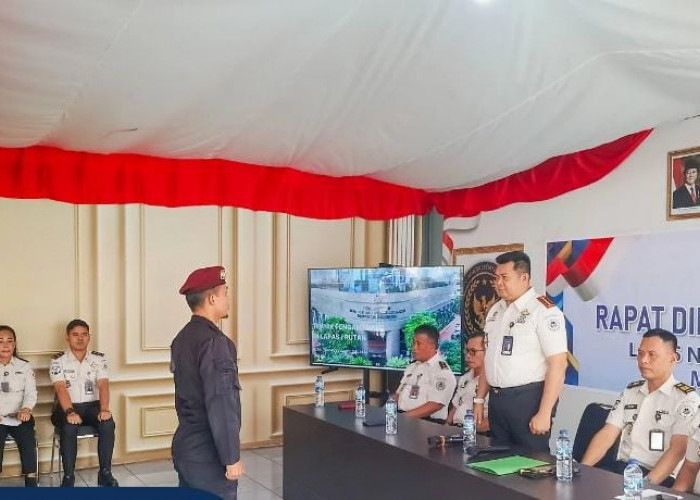 Antisipasi Gangguan Keamanan, Kalapas Narkotika Muara Beliti Gelar Rapat Dinas Pengamanan