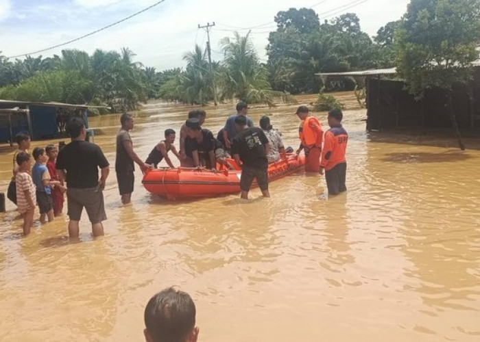Sungai Rupit Meluap, Ratusan Rumah Warga di Muratara Terdampak Banjir