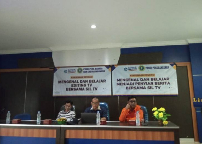 Kunjungan Edukasi Mahasiswa Universitas PGRI Silampari Lubuklinggau ke Silampari TV
