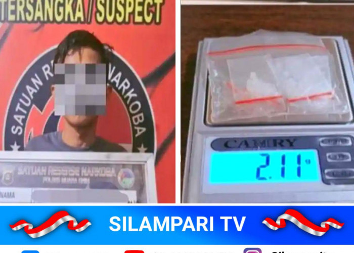 Terduga Bandar Sabu di Air Lintang Tak Berkutik Saat Digerebek Satresnarkoba Polres Muara Enim