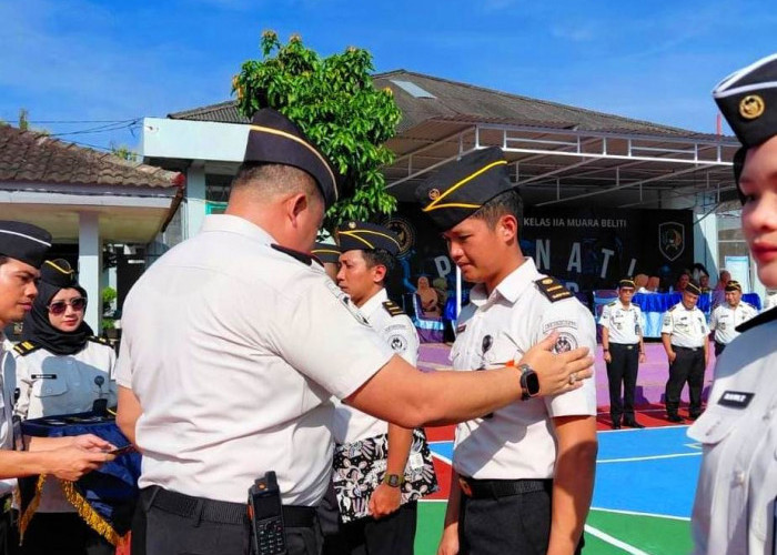Naik Pangkat, Tanggung Jawab Bertambah: Lapas Narkotika Muara Beliti Gelar Upacara Kenaikan Pangkat Pegawai