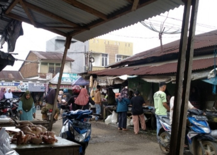 Antusias Menyambut Ramadhan, Pasar Megang Sakti Masih Ramai Meskipun Kondisi Hujan