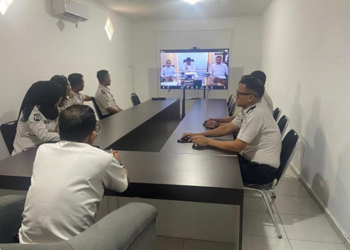 Sambut Hari Bhakti Pemasyarakatan, Lapas Narkotika Muara Beliti Hadiri Rapat Persiapan Secara Virtual