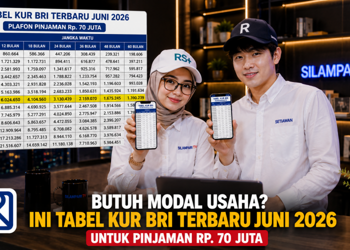 Butuh Modal Usaha? Ini Tabel KUR BRI Terbaru Juni 2026 untuk Pinjaman Rp. 70 Juta