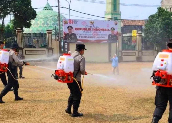 Antisipasi Kebakaran Lahan, Polres Lubuk Linggau Latih Personel Operasikan Mesin Semprot
