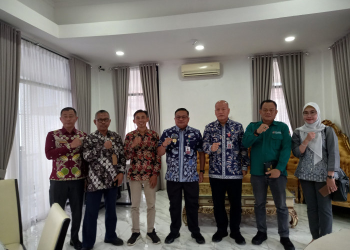 Manajemen Silampari TV Audiensi Bersama Pj Wali Kota Lubuklinggau
