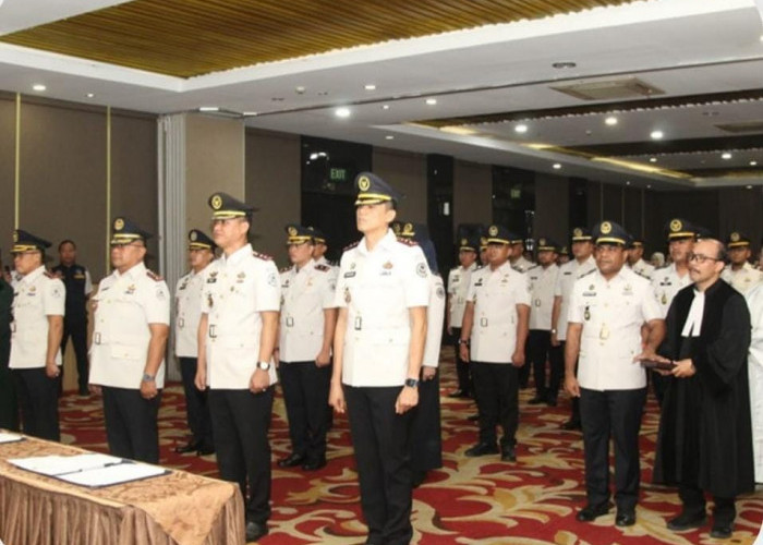 Kalapas Narkotika Muara Beliti Hadiri Prosesi Pelantikan dan Pengambilan Sumpah Jabatan Manajerial 