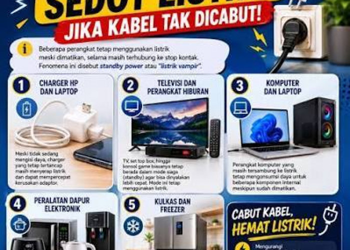 Tagihan Listrik Membengkak? Ternyata Perangkat yang Dimatikan Masih Bisa Sedot Listrik Diam-Diam!
