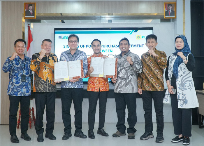 PLN dan PT Tanjungenim Lestari Pulp and Paper Sepakati Perjanjian Jual Beli Tenaga Listrik 10,38 MVA