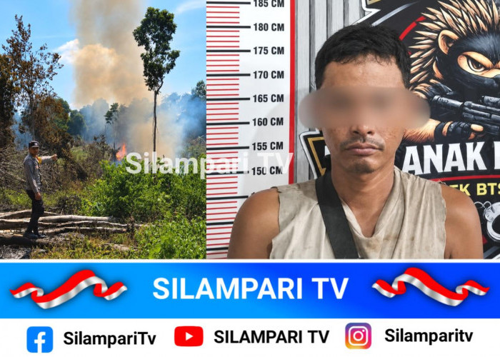 Petani di Musi Rawas Diamankan Polisi Usai Buka Lahan dengan Cara Dibakar, 2,4 Hektare Lahan Hangus