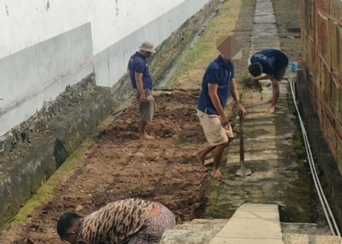 Tingkatkan Keterampilan di Bidang Pertanian, Warga Binaan Lapas Narkotika Muara Beliti Tanam Bibit Kangkung