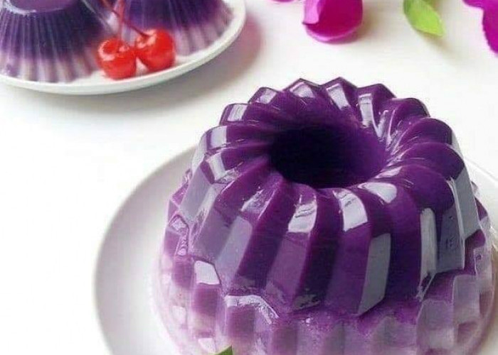 Resep Puding Ubi Ungu Santan yang Lembut dan Enak Banget