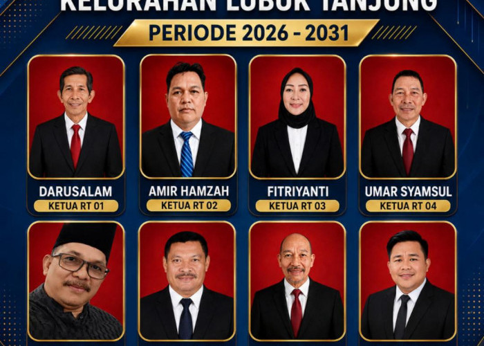 Sebanyak 8 Ketua RT Terpilih Kelurahan Lubuk Tanjung Periode 2026–2031 Resmi Ditetapkan