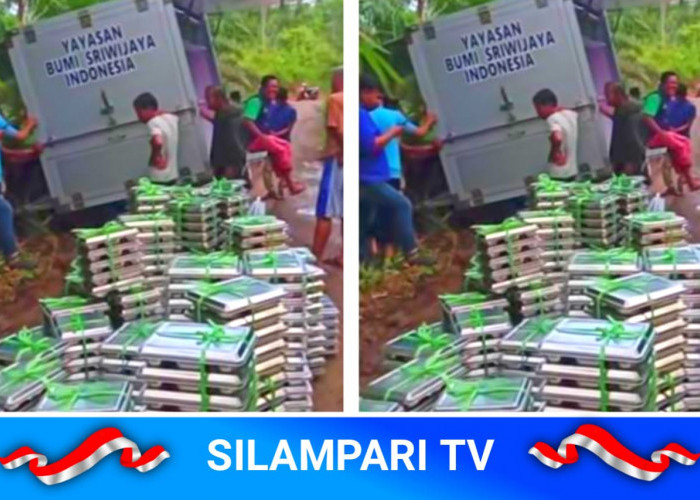 Viral di Musi Rawas, Mobil Pengantar Makan Bergizi Gratis Terpeleset di Jalan Desa Selangit.