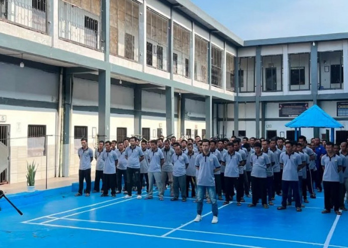 Tanamkan Nasionalisme dan Kedisiplinan, Lapas Lubuklinggau Gelar Apel Kesadaran Berbangsa dan Bernegara