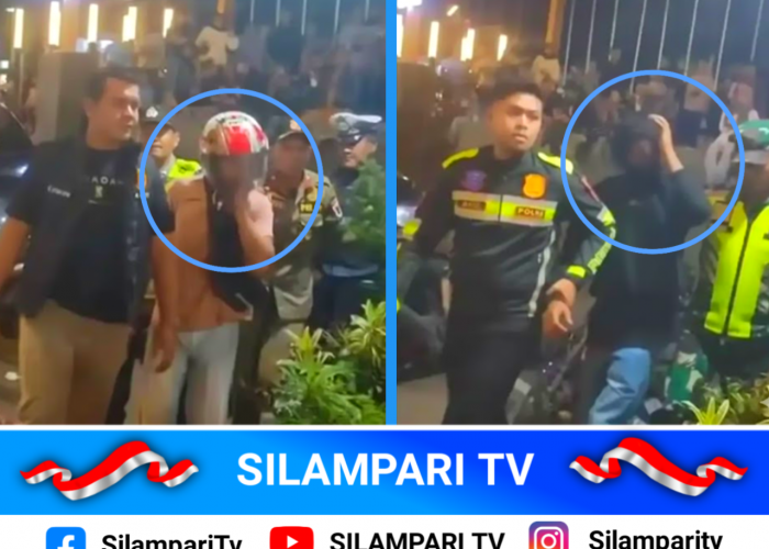 Situasi Memanas di Alun-alun Lubuklinggau, Dua Pemuda Diduga Curi Helm Diamankan Polisi