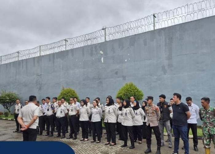 Antisipasi Lonjakan Pengunjung, Lapas Narkotika Muara Beliti Bersama APH Gelar Simulasi Idul Fitri