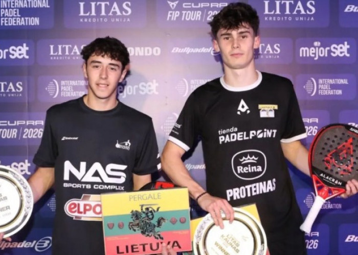 Duo Underdog Spanyol Bersinar di Lithuania, Arias–García Sapu Bersih Gelar FIP Padel Bronze 2026