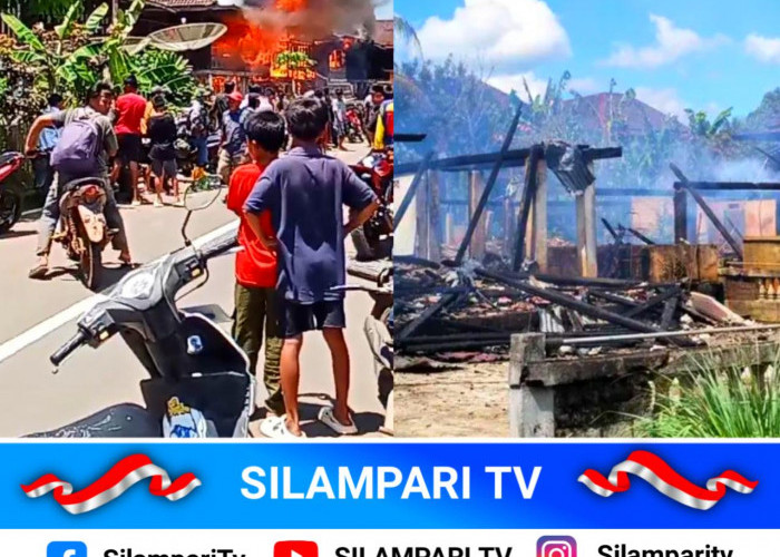 Api Cepat Menyebar, Tiga Rumah Warga di OKU Selatan Ludes Terbakar