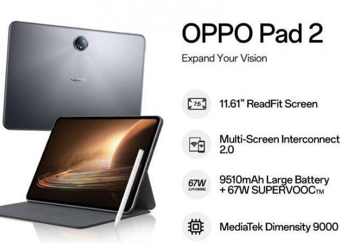 Spesifikasi dan Fitur Unggulan Tablet Oppo Pad 2
