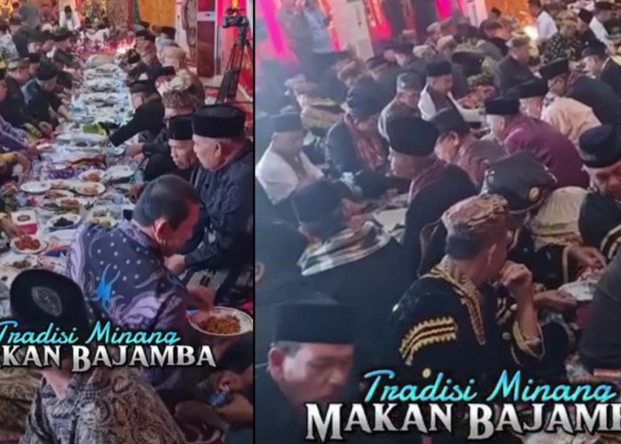 Makan Bajamba Tradisi Unik di Minangkabau yang Penuh Makna, Banyak Pesan Tersirat di Dalamnya