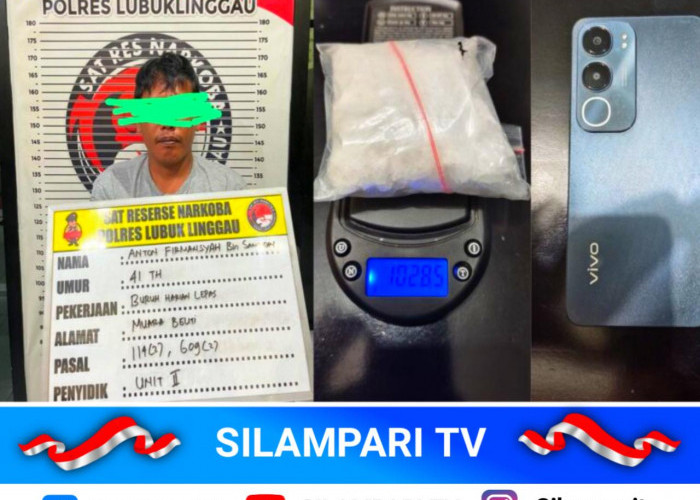 Satresnarkoba Ungkap Kasus Sabu 102,85 Gram di Lubuk Linggau Selatan I