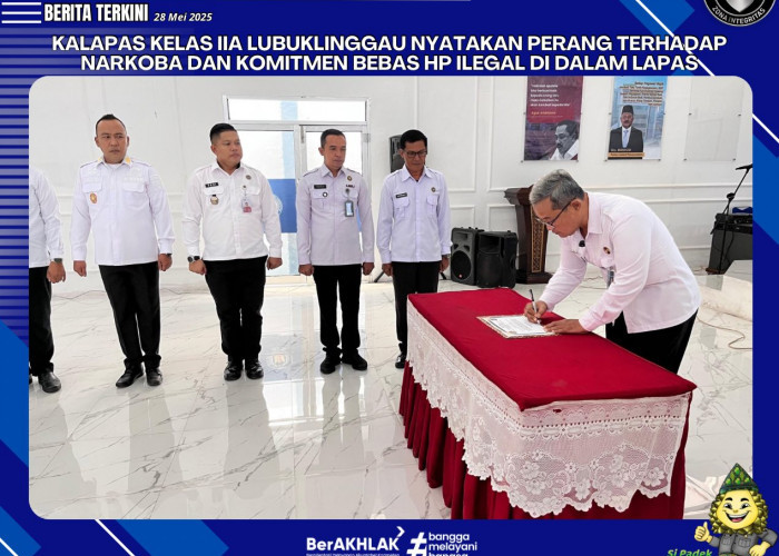 Kalapas Lapas Lubuklinggau Nyatakan Perang Terhadap Narkoba dan HP Ilegal