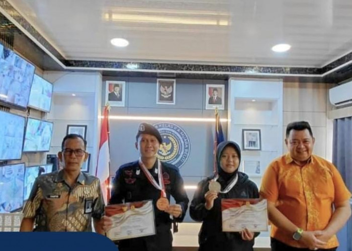 Membanggakan, Petugas Lapas Narkotika Kelas IIA Muara Beliti Sabet Medali Ajang Karate Piala Presiden
