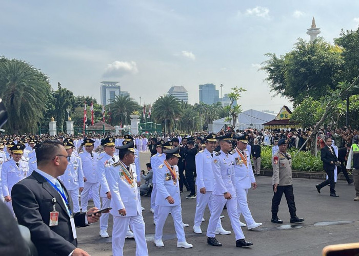 Serba Putih, 961 Kepala Daerah Jalani Kirab dan Dilantik Presiden Prabowo