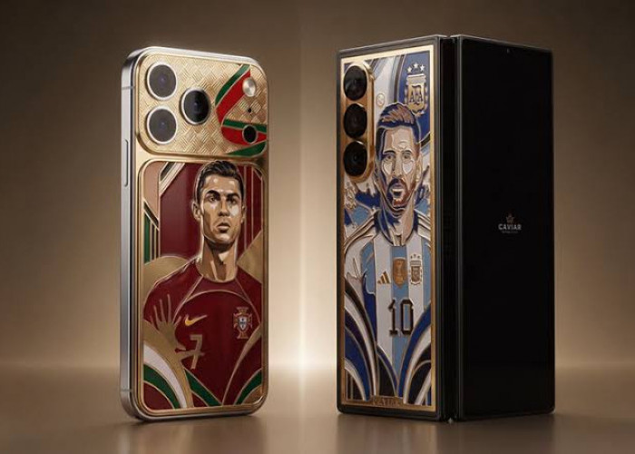 Caviar Rilis Ponsel Mewah Edisi Messi dan Ronaldo, Dibanderol hingga Rp235 Juta dengan Emas 24 Karat