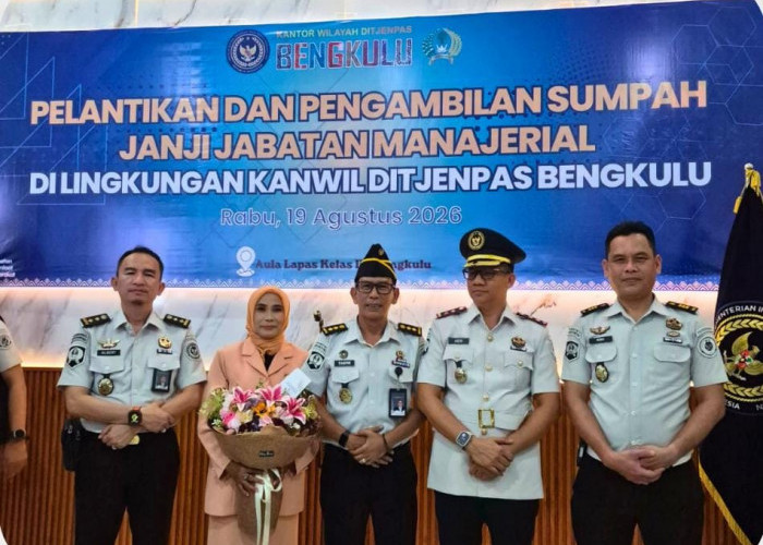 Lepas dengan Doa, Pejabat Lapas Narkotika Muara Beliti Resmi Emban Amanah sebagai Kepala Rutan di Bengkulu