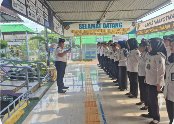 Wujudkan Pemasyarakatan Bersih dan Profesional, Kalapas Narkotika Muara Beliti Berikan Penguatan Zero HALINAR