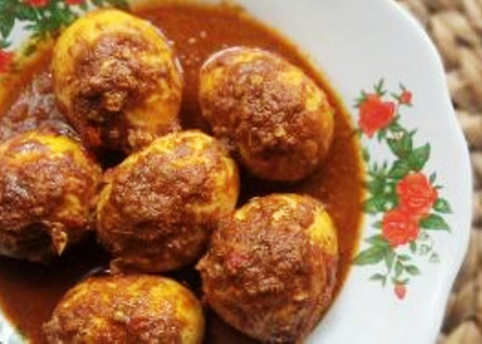 Resep Rendang Telur Kacang, Masak Cepat dan Nikmat