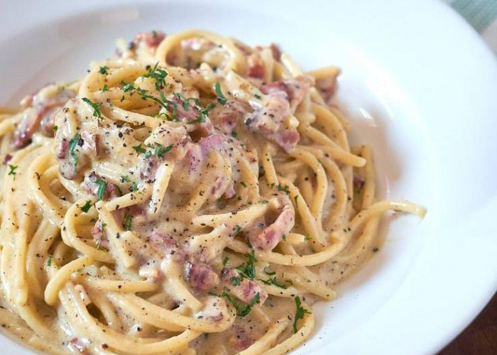 Resep Spaghetti Carbonara Klasik yang Gurih Mulur Untuk Makan Malam