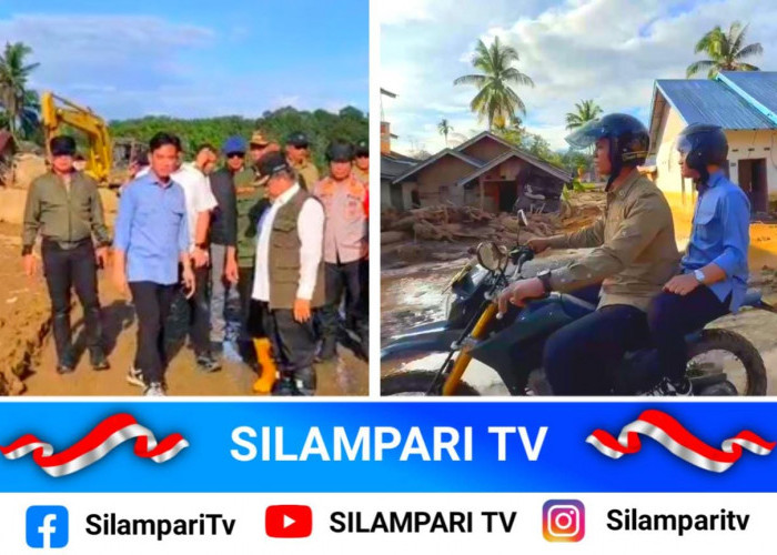 Wapres Gibran Kunjungi Korban Banjir Bandang Agam Dengan Motor Trail