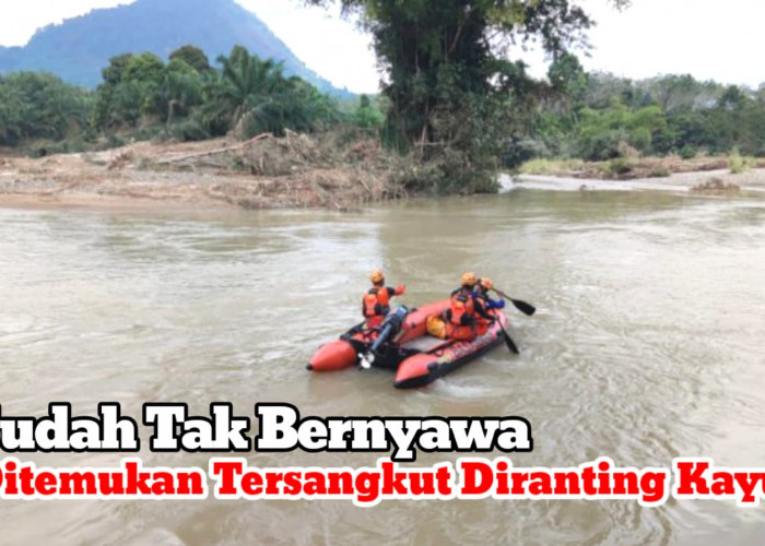 Seorang Kakek Hilang Terseret Banjir Bandang di Karang Jaya Muratara Ditemukan Sudah Tak Bernyawa
