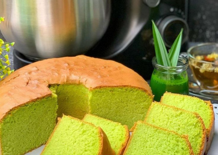 Resep Bolu Pandan Panggang 4 Telur yang Lembut dan Wangi