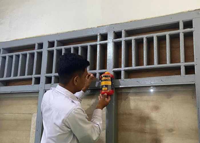 Langkah Preventif Cegah Kebakaran, Lapas Narkotika Kelas IIA Muara Beliti Laksanakan Pemasangan APAR