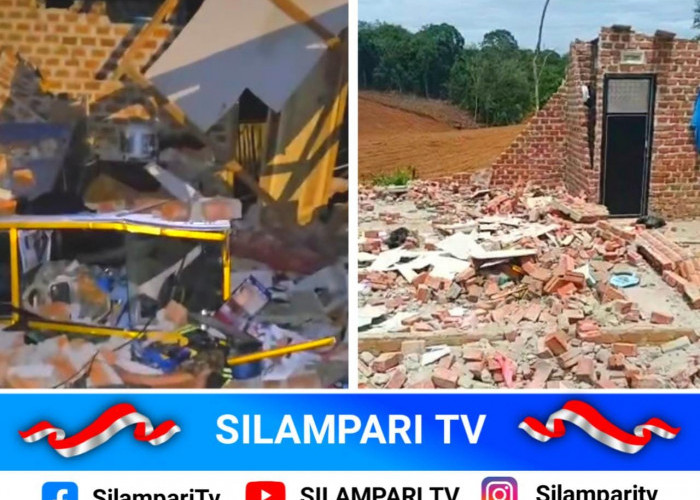 Puting Beliung Terjang Lubuklinggau, Ayah dan Anak Selamat Beberapa Detik Sebelum Rumah Roboh