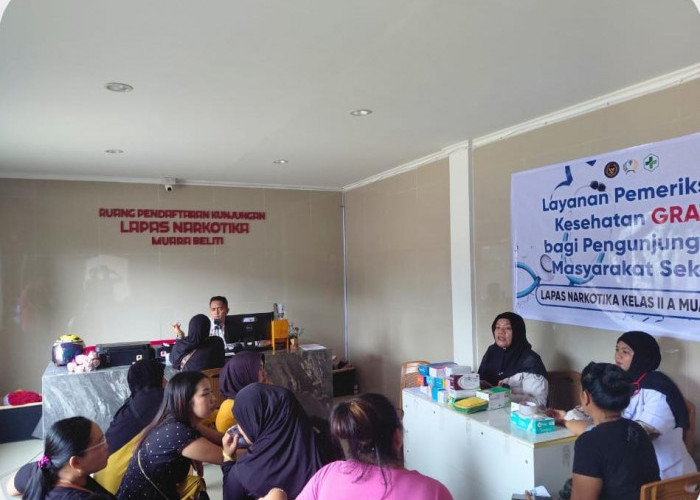 Peduli Kesehatan Masyarakat, Lapas Narkotika Kelas IIA Muara Beliti Gelar Pemeriksaan Kesehatan Gratis
