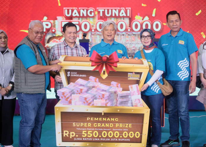 Bank Sumsel Babel Undi Super Grand Prize Uang Tunai Rp 550 Juta 