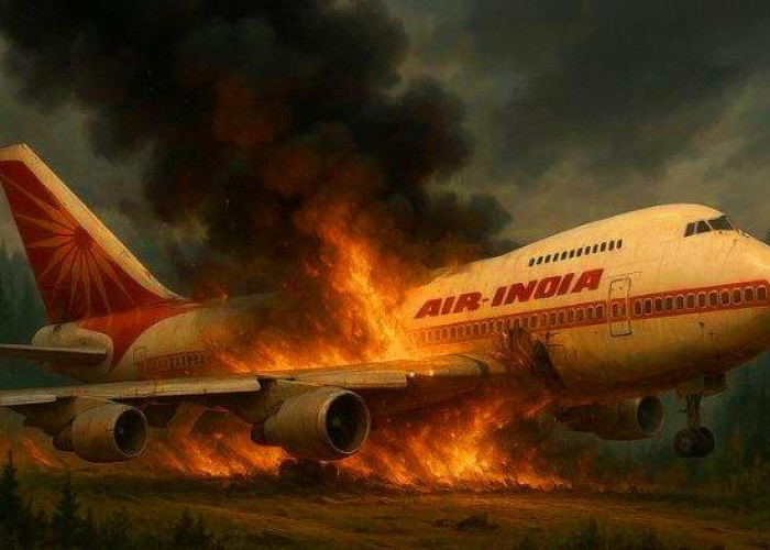 Kronologi Kecelakaan Pesawat Air India AI?171