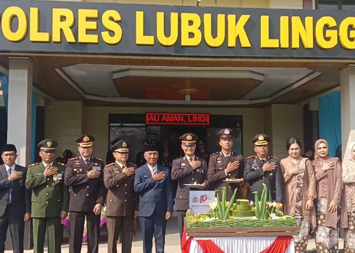Peringati Hari Bhayangkara ke-80, Polres Lubuk Linggau Gelar Upacara dan Syukuran Bersama Forkopimda