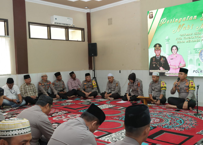 Tingkatkan Kualitas Ibadah dan Kinerja, Polres Lubuk Linggau Gelar Isra' Mi'raj