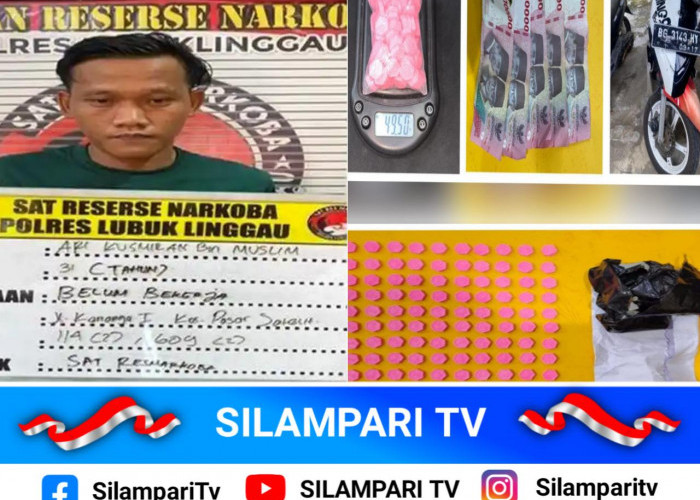 Pria di Lubuklinggau Ditangkap Bawa 100 Ekstasi di Kawasan Patok Besi
