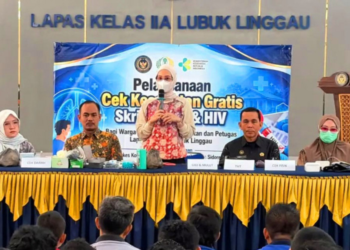 Lapas Lubuklinggau Perkuat Layanan Kesehatan, 200 WBP Jalani CKG dan Skrining Penyakit